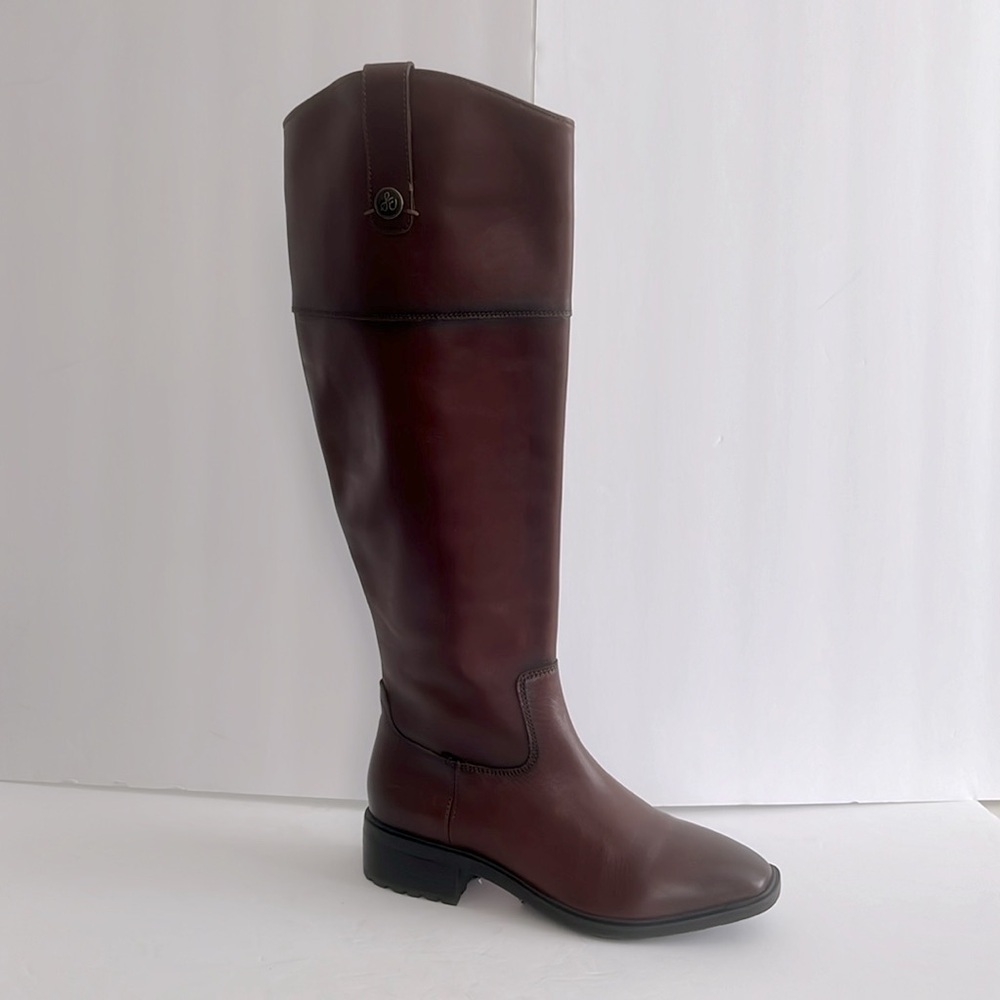 SAM EDELMAN $250 Women Drina Brown Leather Tall Riding Boots Shoes Size 5.5M NWT - Picture 5 of 8